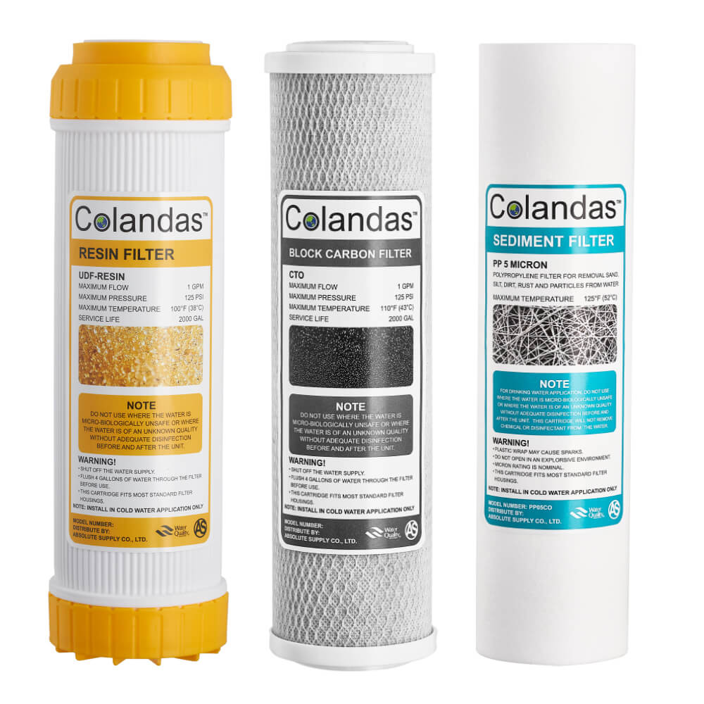 ไส้กรอง COLANDAS รุ่น FCO-3SRS 3 ขั้นตอน ขนาด 10 นิ้ว 